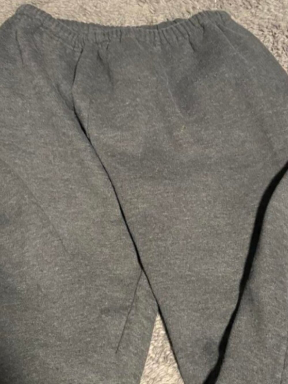 Vintage Russell Athletic Grey Sweatpants Size Large Cuffed Ankle Fleece